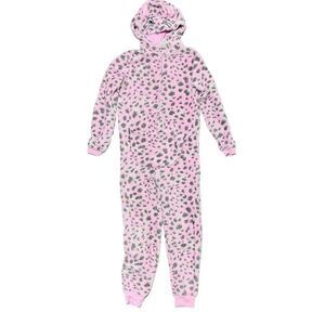 𝅺aubainerie Leopard Print Kitty Fleece Pjs